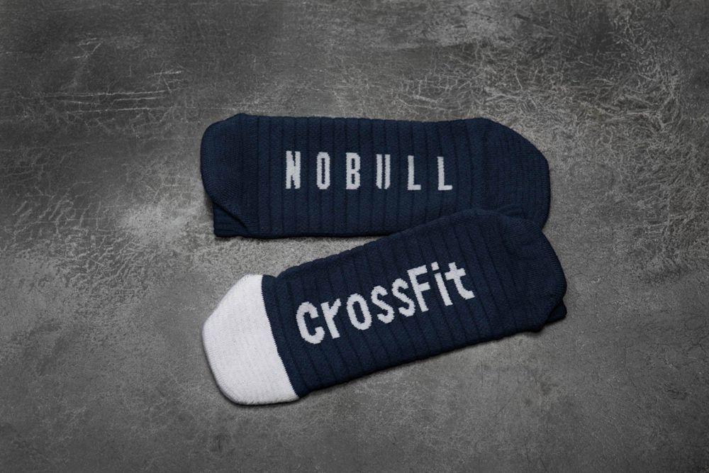 NOBULL Low Crossfit® Çorap - Lacivert Beyaz - Turkiye (FNV-578216)